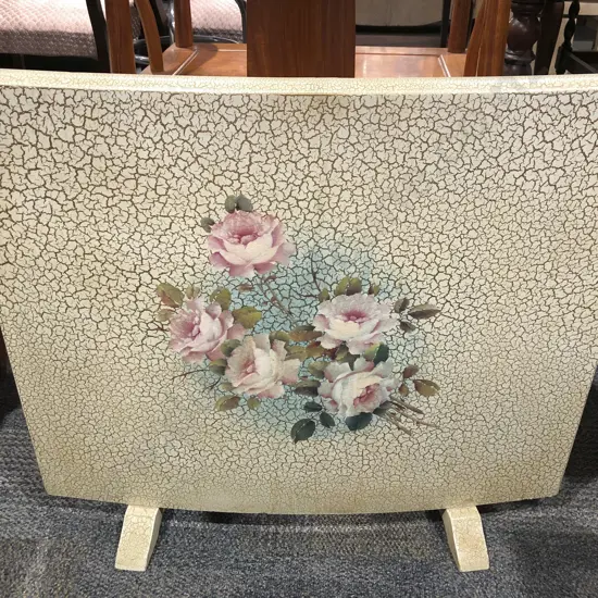 Painted Fire Screen