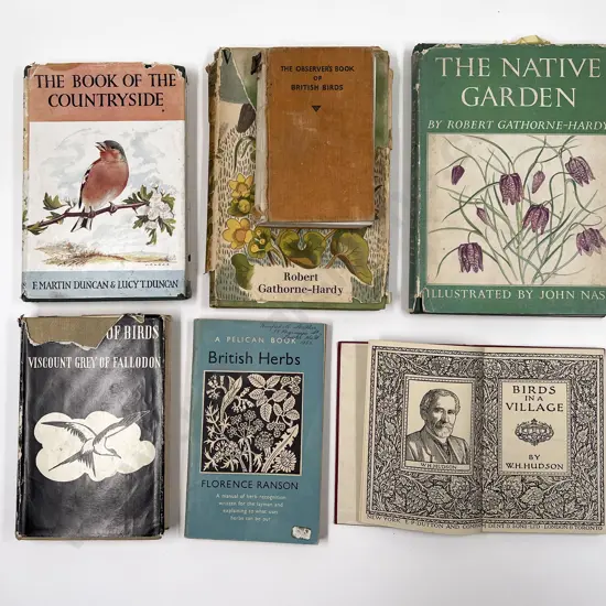 Seven Volumes Relating to British Birds & Wildflowers