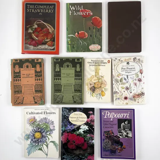 Ten Assorted Vintage Gardening & Related Books