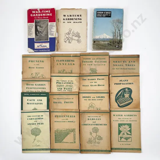 Assorted Vintage NZ Gardening Pamphlets & Books