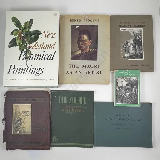 Seven Assorted Vintage New Zealand Reference Volumes