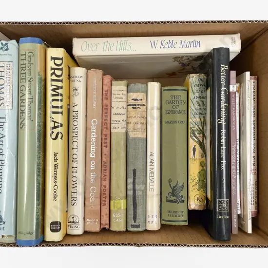 Box of Assorted Vintage Gardening Books