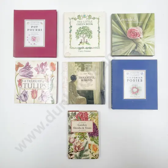 Eight Assorted Small Flower Related Books
