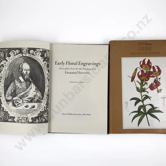 Early Floral Engravings by E Sweerts & Lillies & Related Flowers by P J Redoute