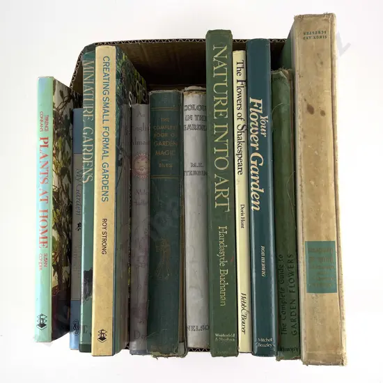 Box of Assorted Vintage Gardening Books
