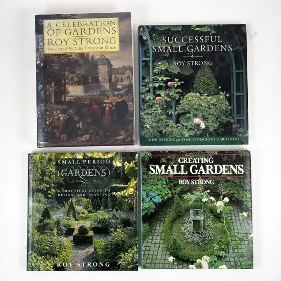 Four Gardening Volumes by Sir Roy Strong