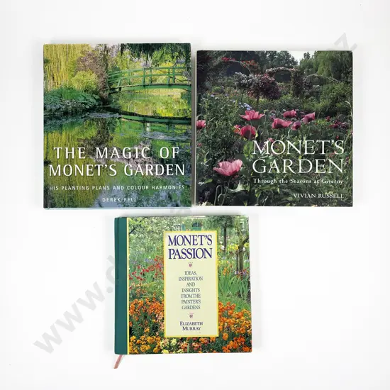 Three Volumes Relating to Monet's Garden at Giverny
