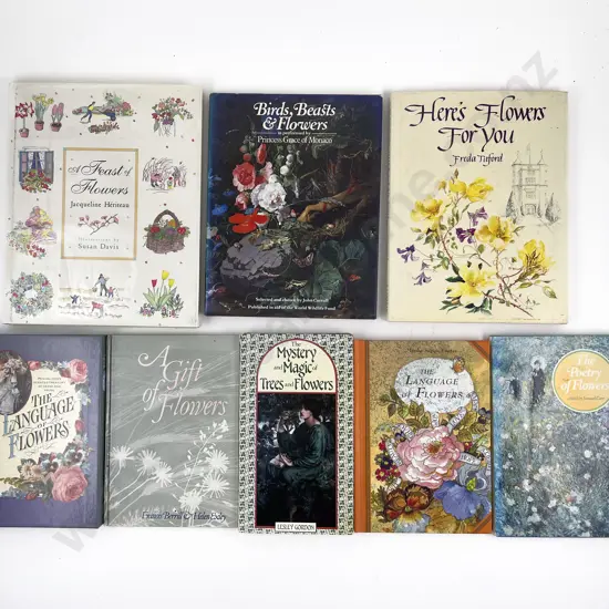 Eight Volumes Relating To Flowers