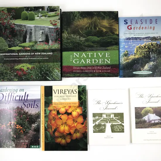 Seven New Zealand Gardening Reference Volumes