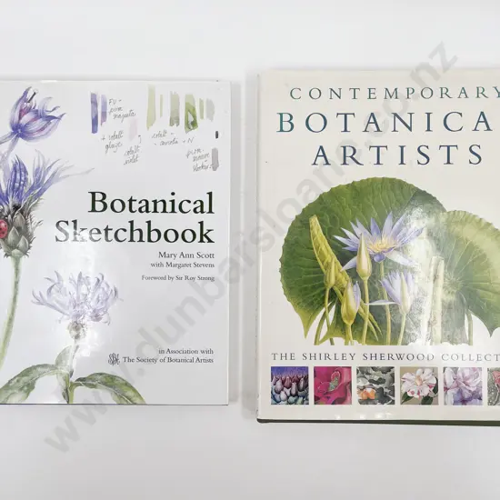 Two Volumes Relating to Botanical Illustration
