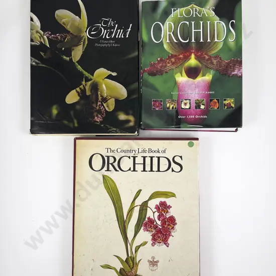 Three Large Volumes Relating To Orchids