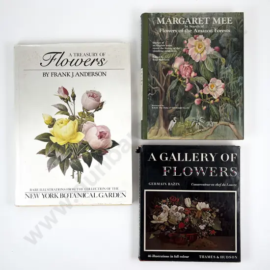 Three Volumes Relating To Flower Illustration