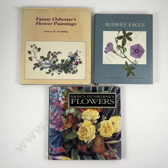 Three Volumes Relating To Flower Illustration