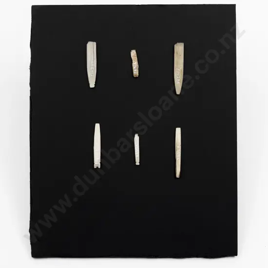 Six Bone Uhi (Ta Moko Chisels)