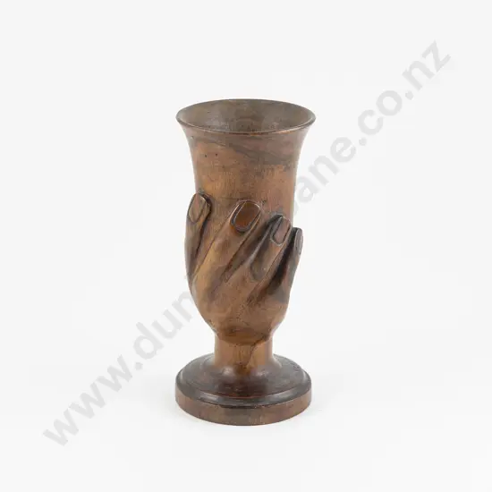 A carved Wood Pitcairn Island Cup