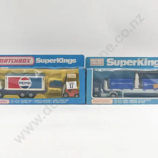 Matchbox Boxed Super King K-40 and K-33