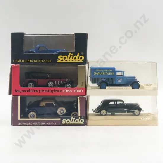 Five Solido Boxed Models