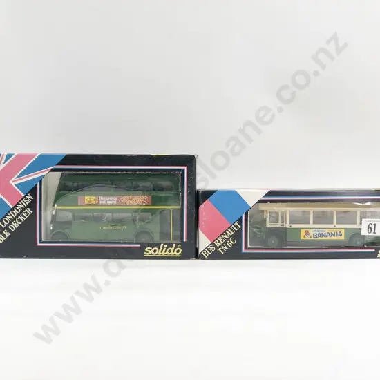 Solido Boxed Renault Bus TN 6C & Londien Bus Double Decker