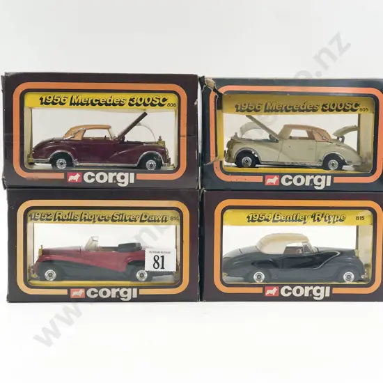 Corgi Four 50's Classics Boxed Models