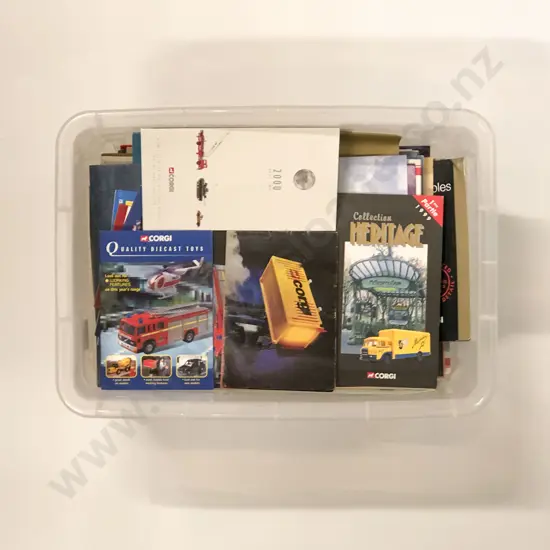 Qty Corgi Collector Magazines Catalogues and Advertising Leaflets