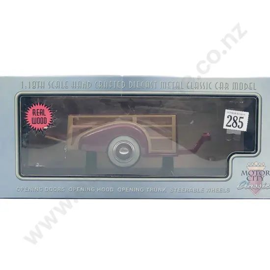 Motor City Boxed 1:18 Woody Trailer