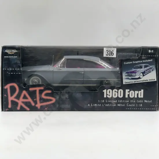 Ertl American Muscle Boxed 1:18 RATS 1960 Ford