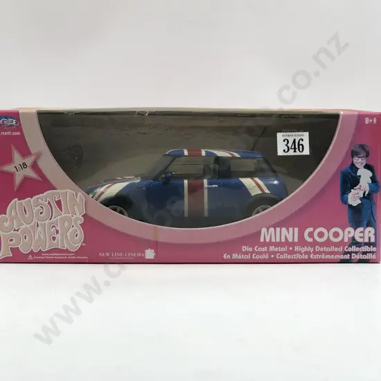 Joyride "Austin Powers" Boxed 1:18 Mini Cooper