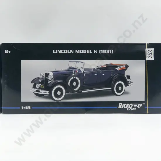 Ricko Boxed 1:18 Lincoln Model K (1931)