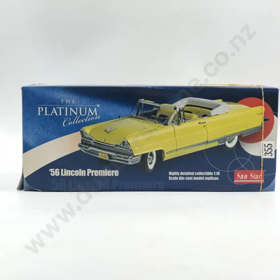 Sun Star Boxed 1:18 Platinum Collection 1956 Lincoln Premiere