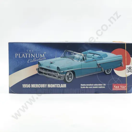 Sun Star Boxed 1:18 Platinum Collection 1956 Mercury Montclair