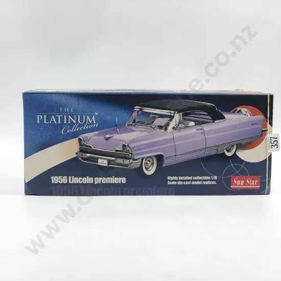 Sun Star Boxed 1:18 Platinum Collection 1956 Lincoln Premiere