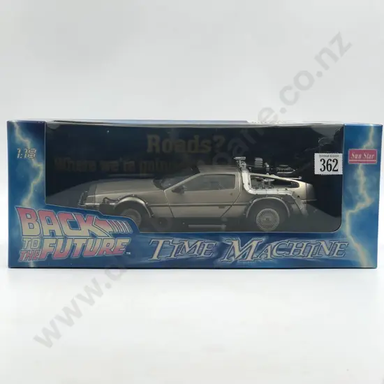 Sun Star Boxed 1:18 "Back to the Future" Time Machine