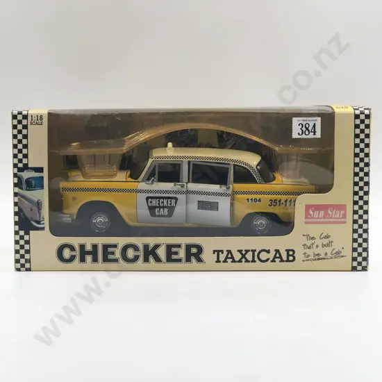 Sun Star Boxed 1:18 1981 Atlanta Checker Taxicab