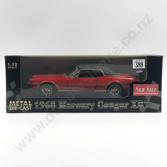 Sun Star Boxed 1:18 1968 Mercury Cougar XR7