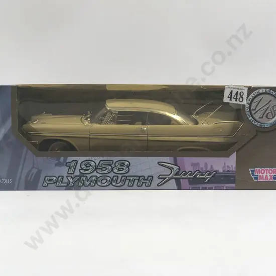 Motor Max Boxed 1:18 1958 Plymouth Fury