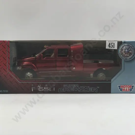 Motor Max Boxed 1:18 Ford F650