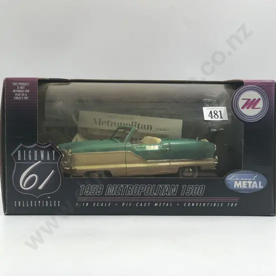 Highway 61 Boxed 1:18 1959 Metropolitan 1500