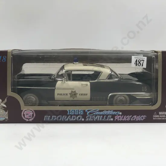 Road Legends Boxed 1:18 1958 Cadillac Eldorado Seville Police Chief