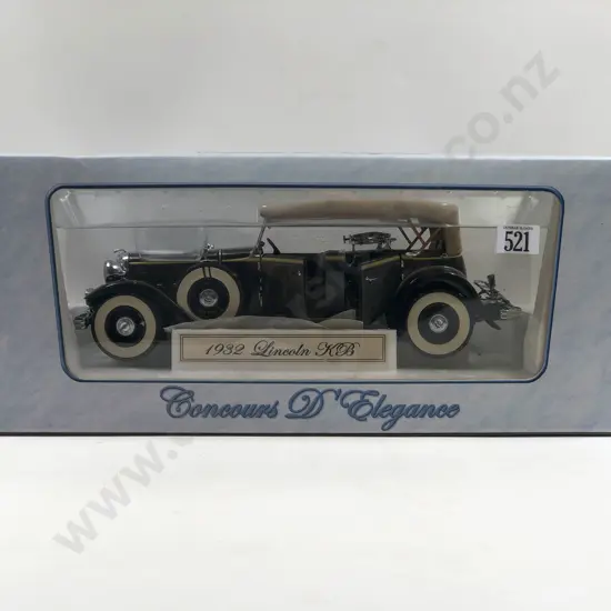 Concours D' Elegance Boxed 1:18 1932 Lincoln KB