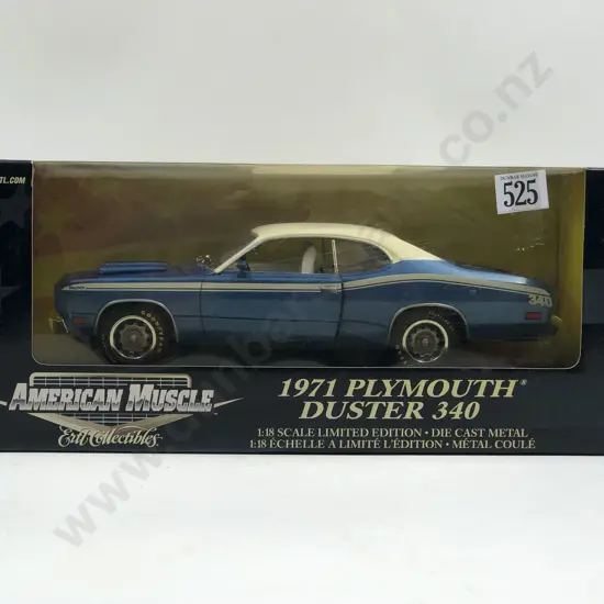 Ertl American Muscle Boxed 1:18 1971 Plymouth Duster 340