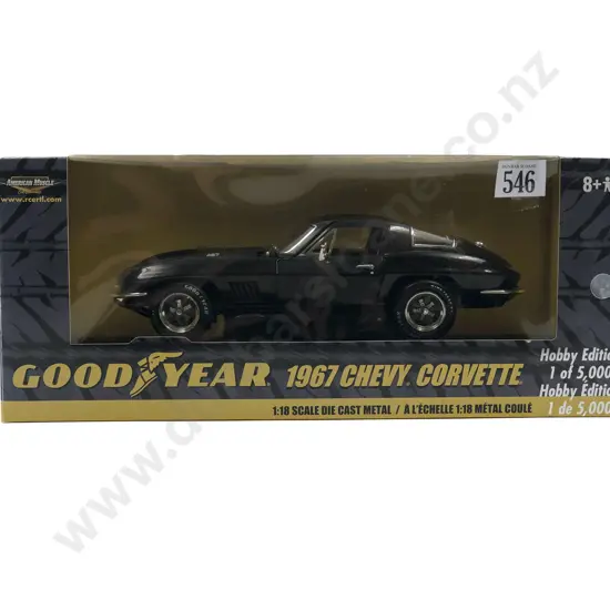 Ertl American Muscle Boxed 1:18 Good Year 1967 Chevy Corvette