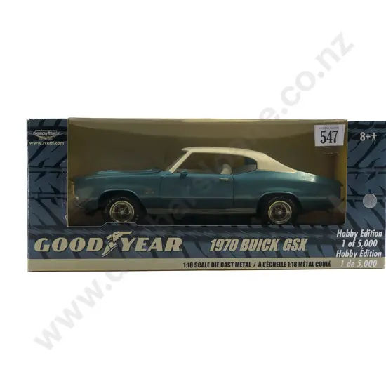 Ertl American Muscle Boxed 1:18 Good Year 1970 Buick GSX