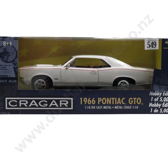 Ertl American Muscle Boxed 1:18 Cragar 1966 Pontiac GTO