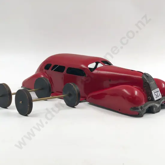Restored Tinplate Vintage Sedan