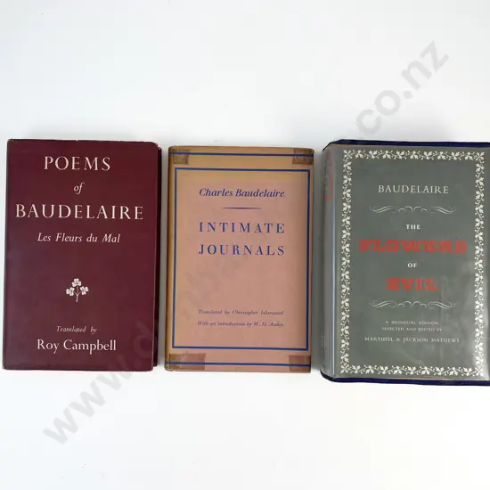 3 Volumes Of Baudelaire Poetry