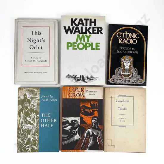 6 Various Australian Poetry Volumes