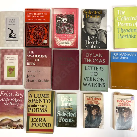 Carton Of Assorted Poetry Books
