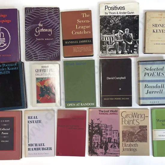 Carton Of Assorted Poetry Books