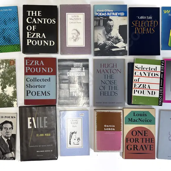 Carton Of Assorted Poetry Books