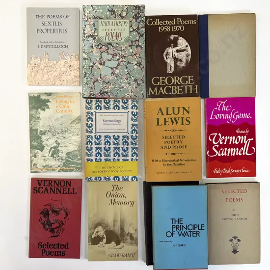 Carton Of Assorted Poetry Books